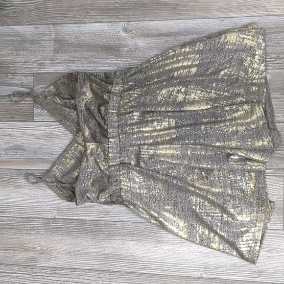 MINKPINK Metallic Gold Romper XS - Picture 5 of 5